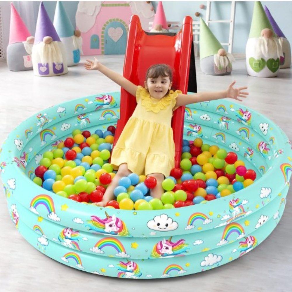 59" - Inflatable Kiddie Pool - Swimming Pool - Ball Pit - Wading Pool - Picture 7 of 7